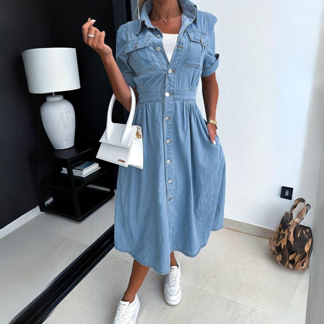 BECKI™ | CHIC DENIM DRESS