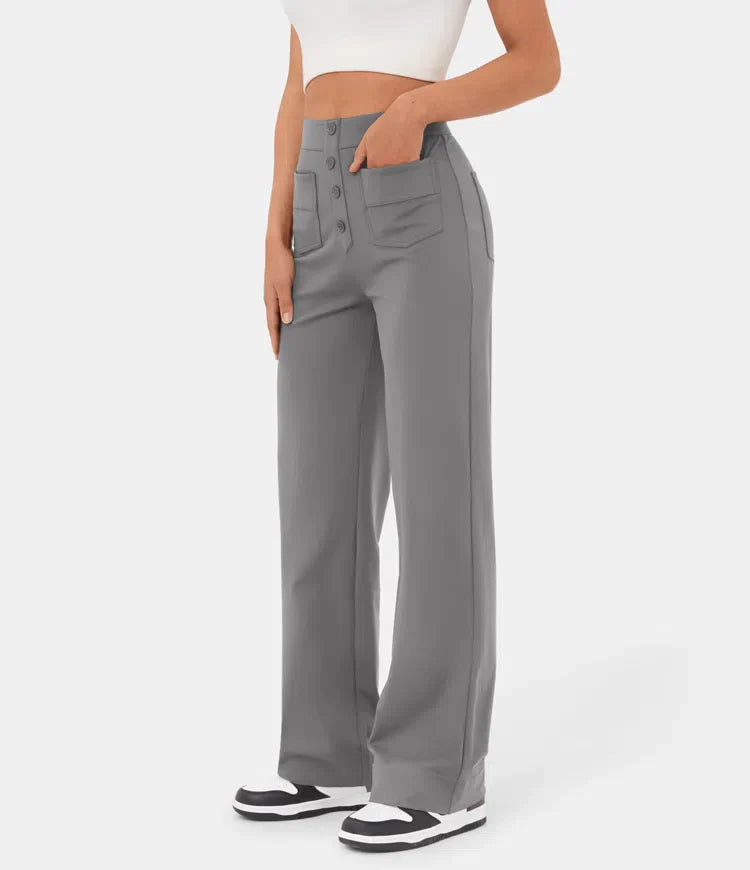 Aubrey™ | Elastic trousers with high waist | 1+1 FREE