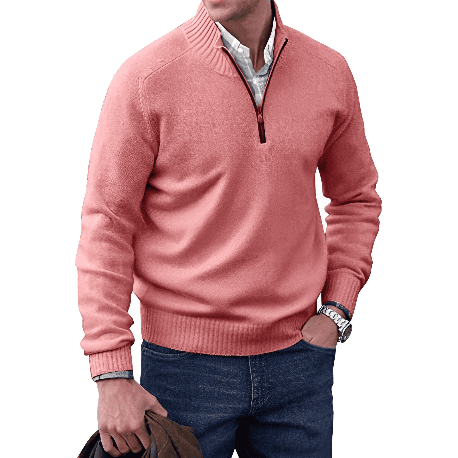 LUKE™ | ELEGANT CASHMERE SWEATER WITH ZIP