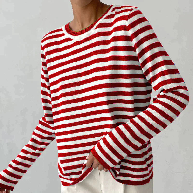 DENISE | STRIPED LONG-SLEEVE SHIRT