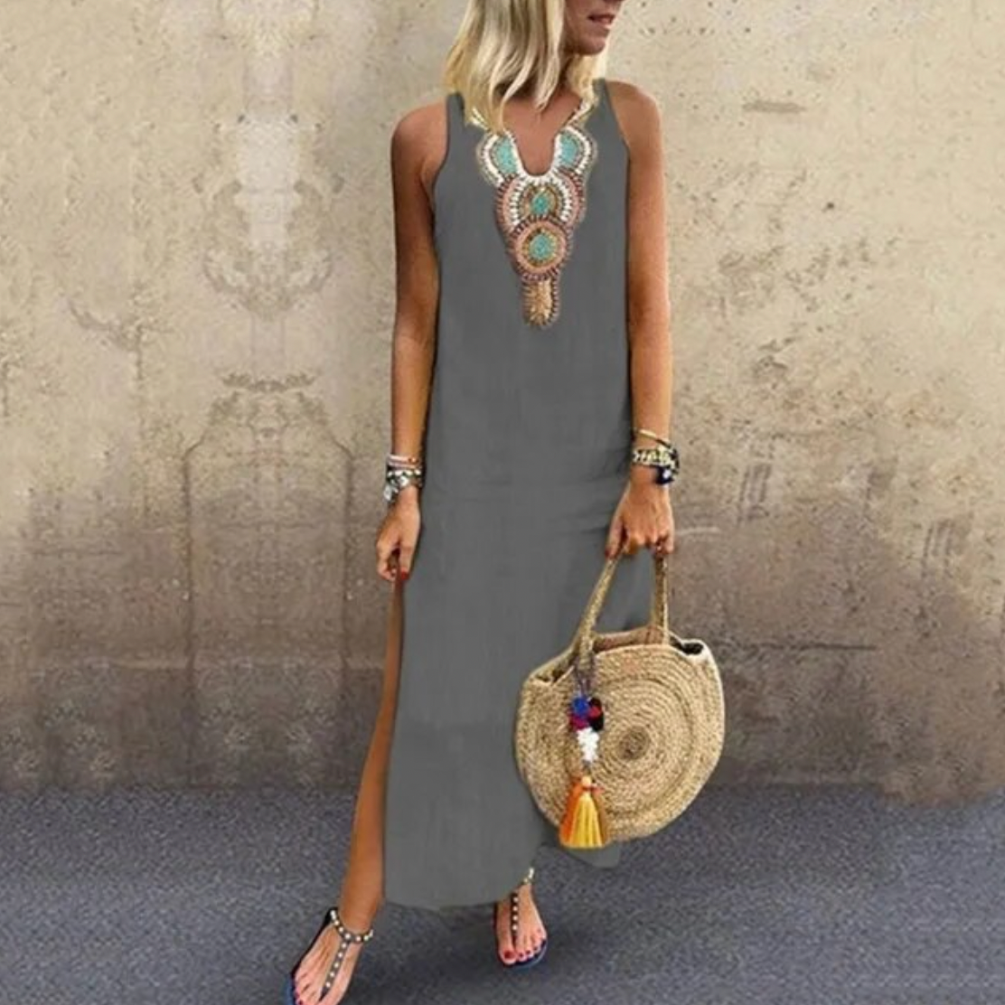 SYLVIA | SLEEVELESS MAXI DRESS