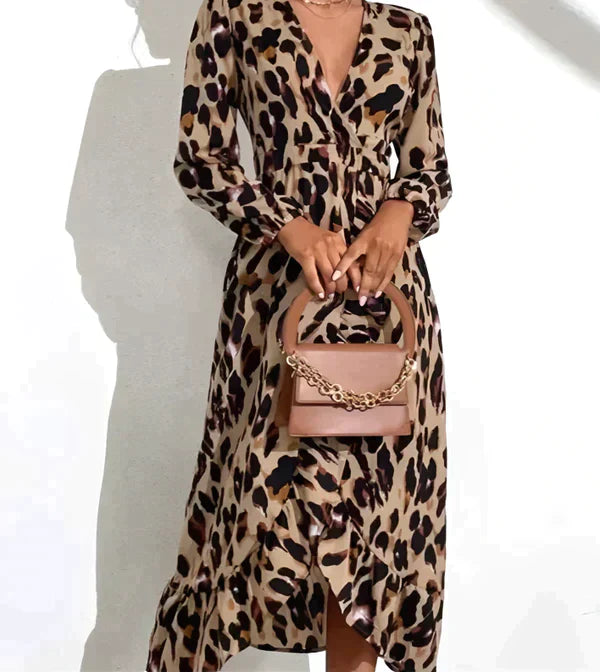 CATHLEEN™ | TRENDY LEOPARD DRESS