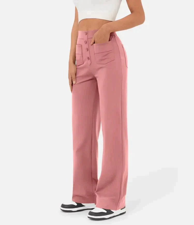 Aubrey™ | Elastic trousers with high waist | 1+1 FREE