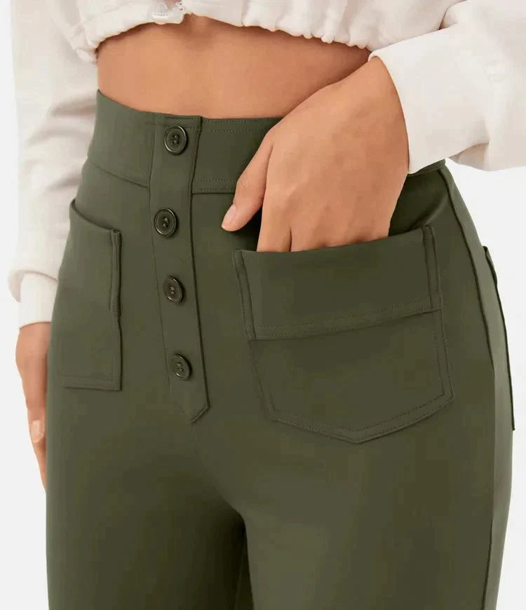 FLEUR | STRETCHABLE HIGH-WAISTED PANT