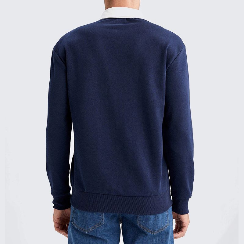 SANTIAGO™ | MEN'S CASUAL AUTUMN SWEATSHIRT WITH LONG SLEEVES AND LAPELS